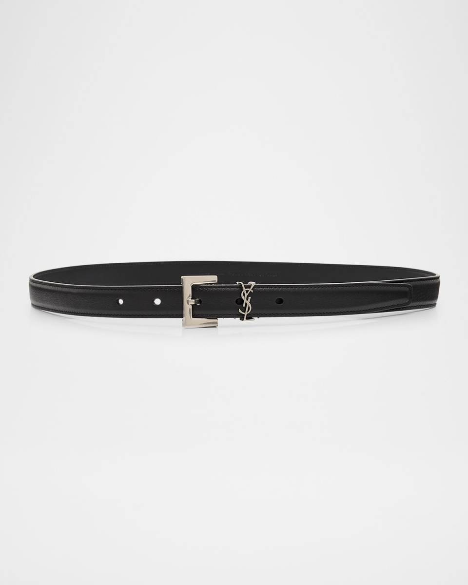 YSL Cintura Box Leather Belt